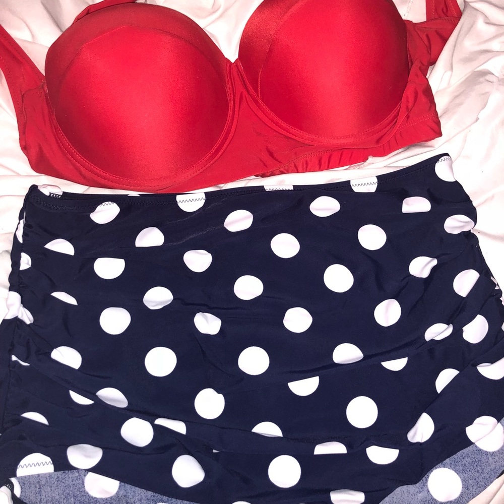 Plus Size- high waisted bikini